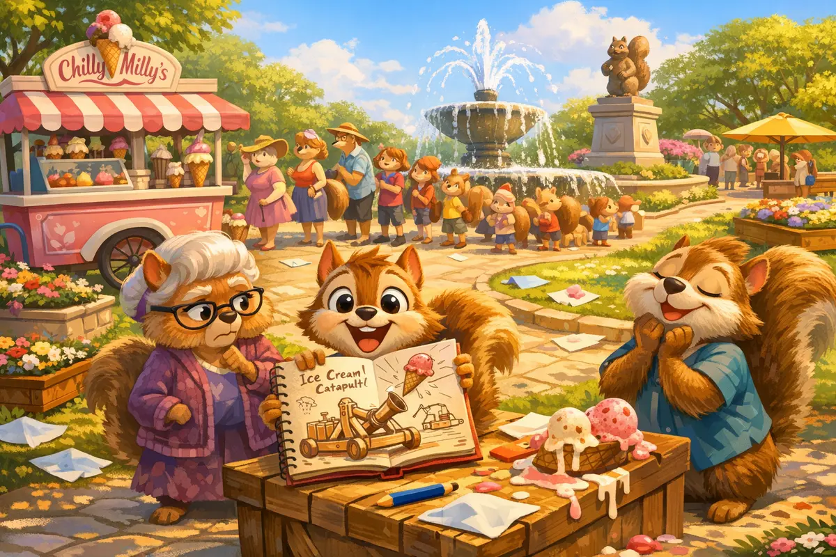 Nutty Nutwobble reference from Ice cream opening